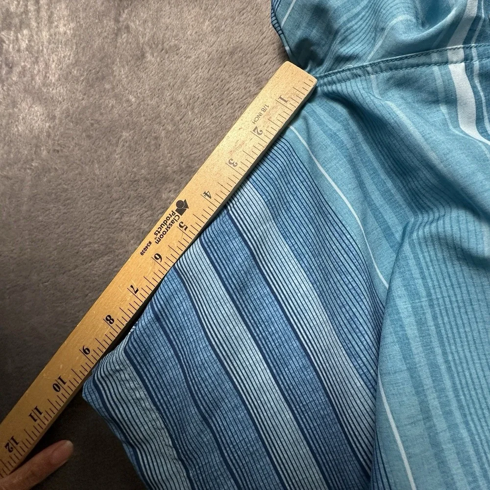 Ocean‎ Coast Swim Trunks Board Shorts Big Tall Men's 42 Inch Blue Striped NWT